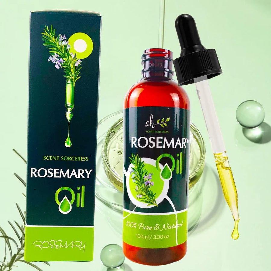 Rosemary Essential Oil, 100ml, with Glass Dropper