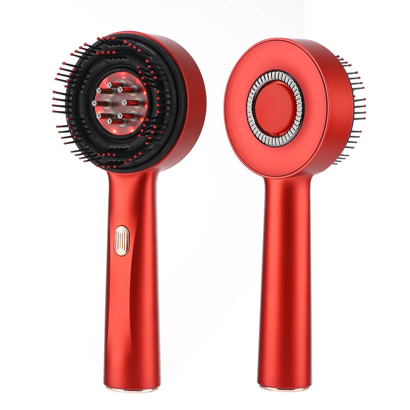 Electric Vibration Scalp Massage Comb with Red Light