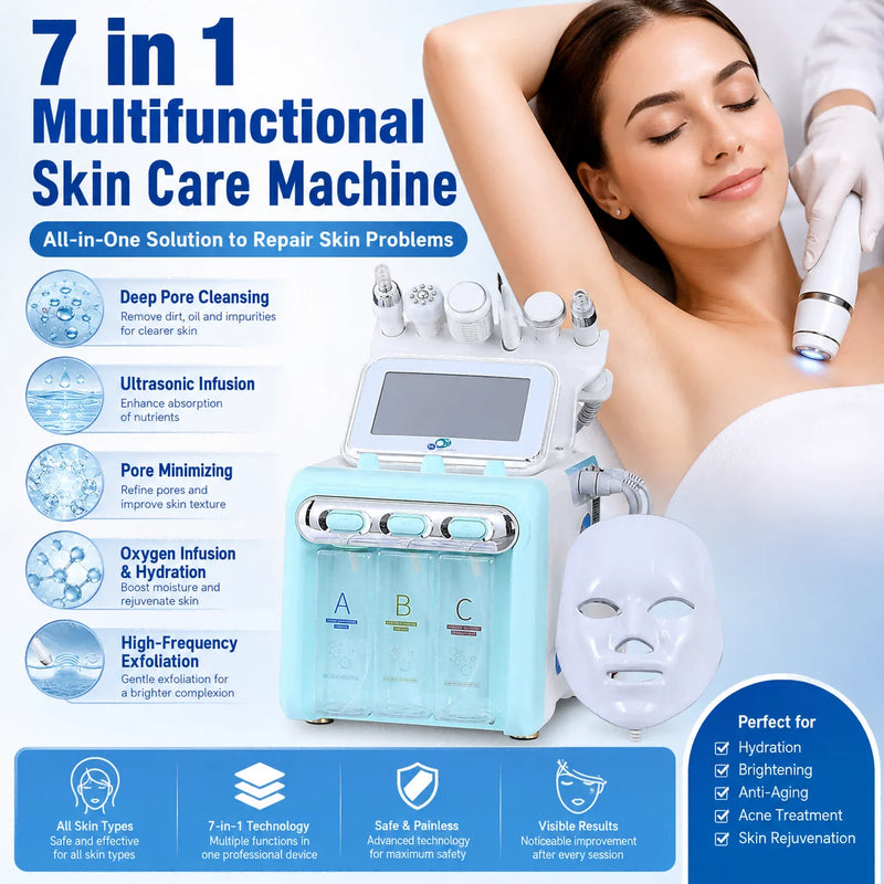 Professional 7-in-1 Hydra Facial Machine
