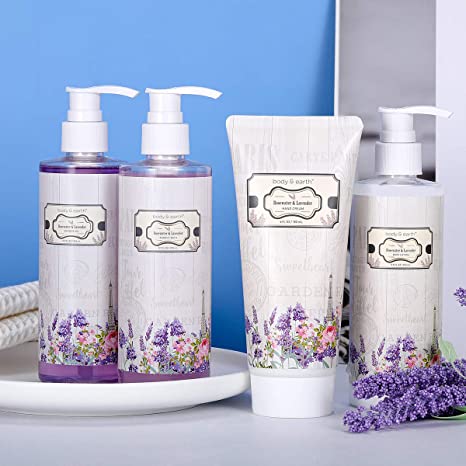 Body &amp; Earth Rosewater &amp; Lavender 10 Pieces Gift Set