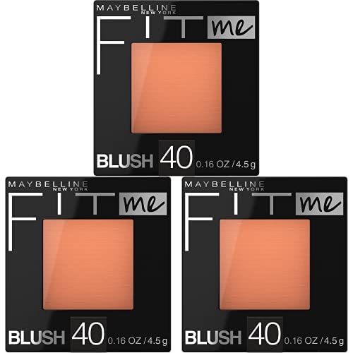 Maybelline Fit Me Blush Peach 0.16 Ounce (Pack of 3)