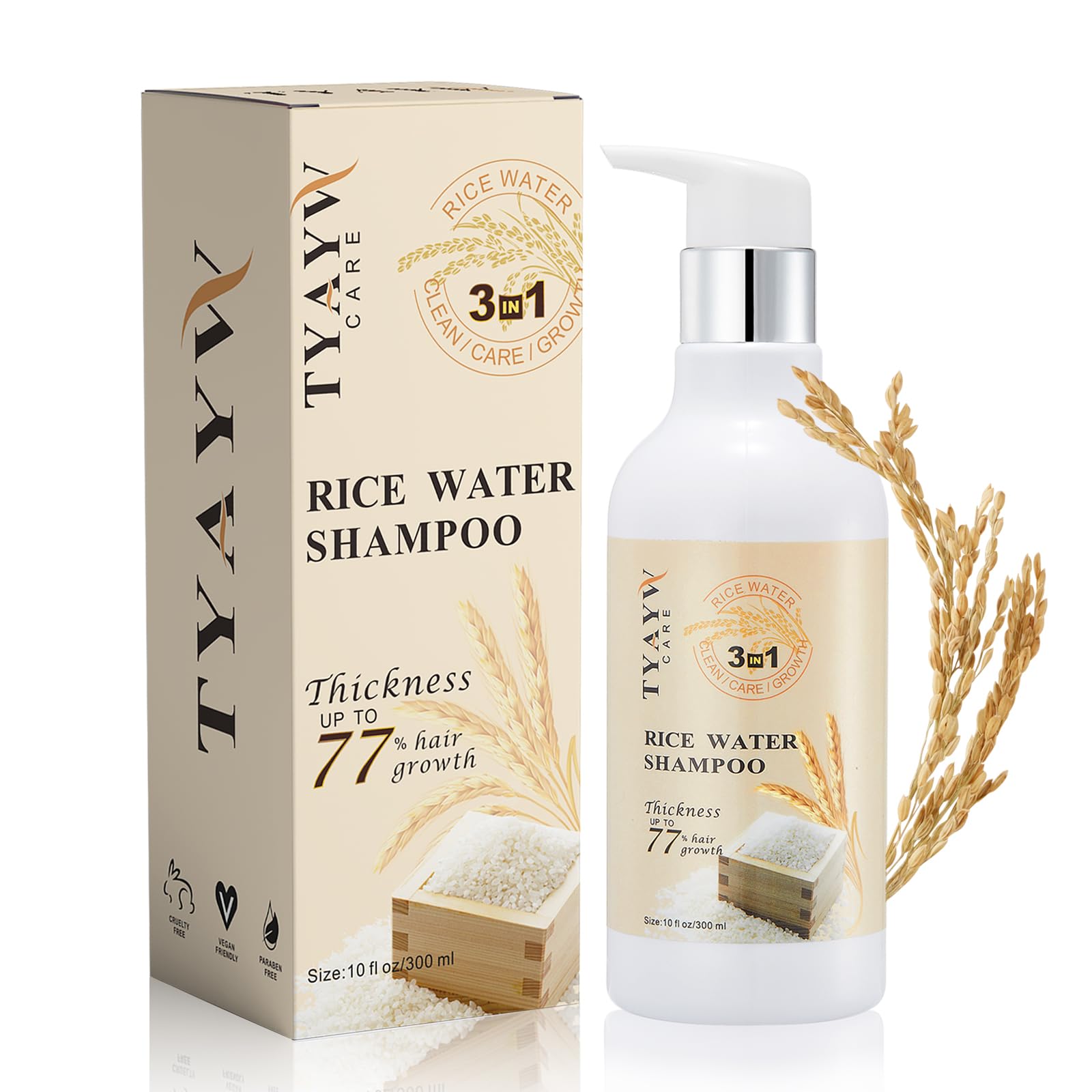 Rice Water Hair Growth Shampoo 10oz