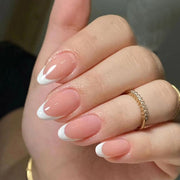 Blush Almond French Tip Press-Ons