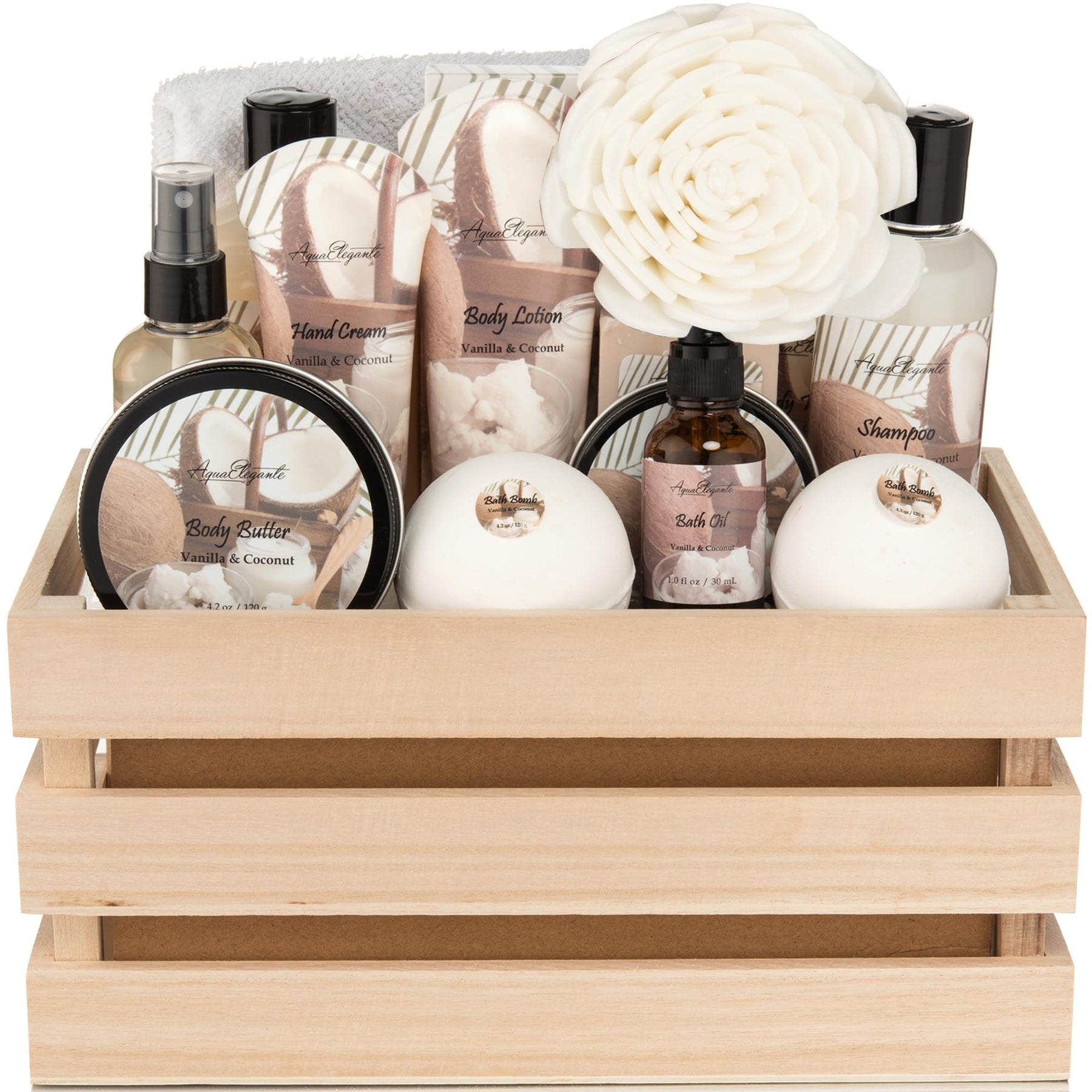 Coconut Vanilla Spa Gift Basket
