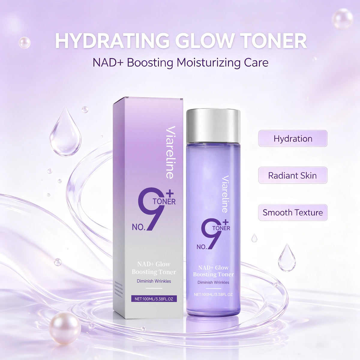 NAD+ PDRN Glow Brightening Toner, 100ml