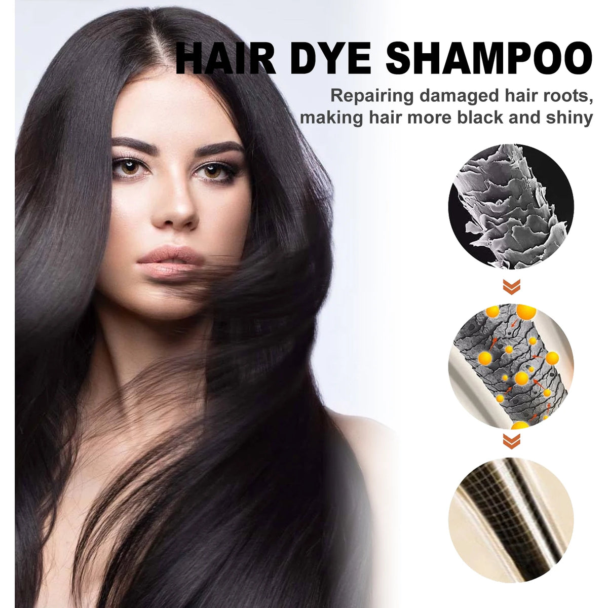 EELHOE Hair Dyeing Shampoo, 500ml