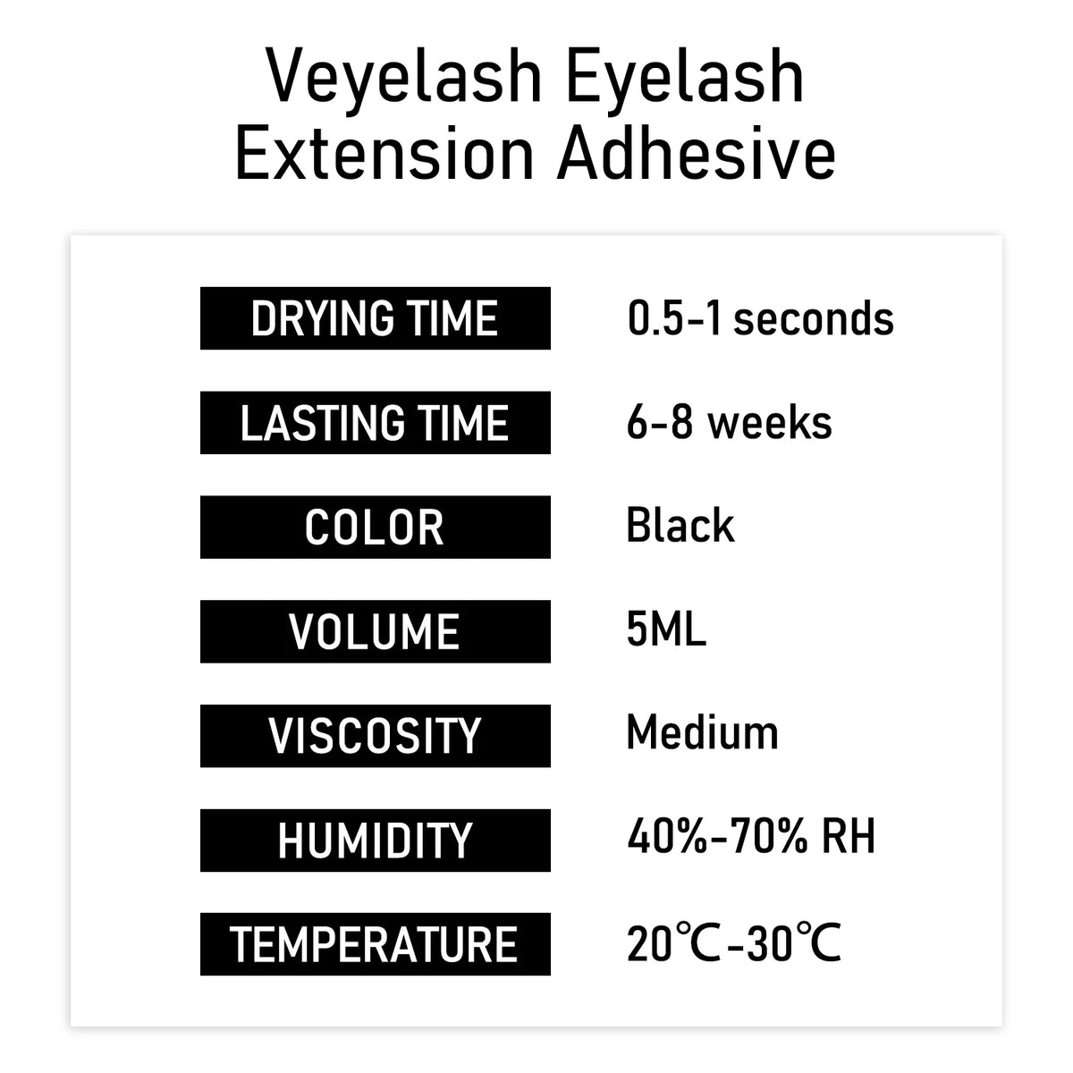 VEYES INC 5ml Eyelash Extension Glue
