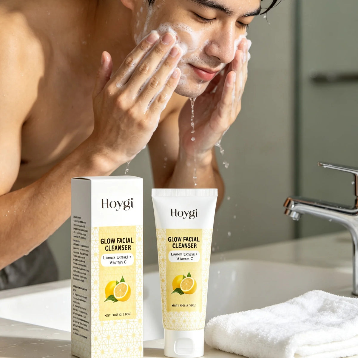 HOYGI Lemon Glow Facial Cleanser, 100 g