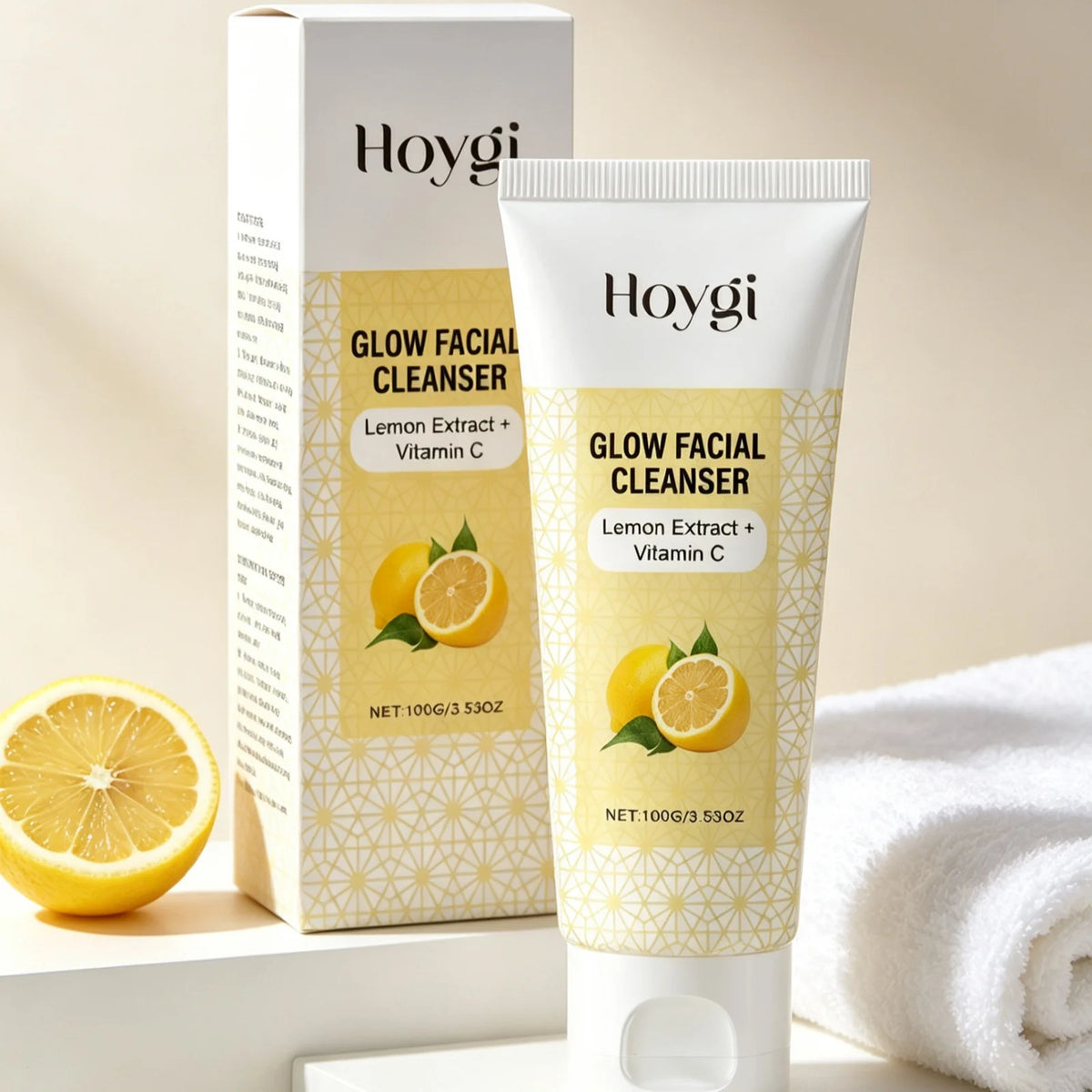 HOYGI Lemon Glow Facial Cleanser, 100 g