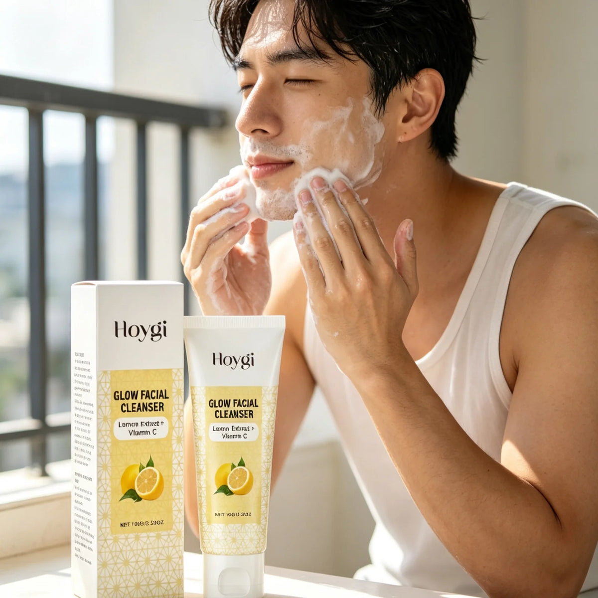 HOYGI Lemon Glow Facial Cleanser, 100 g
