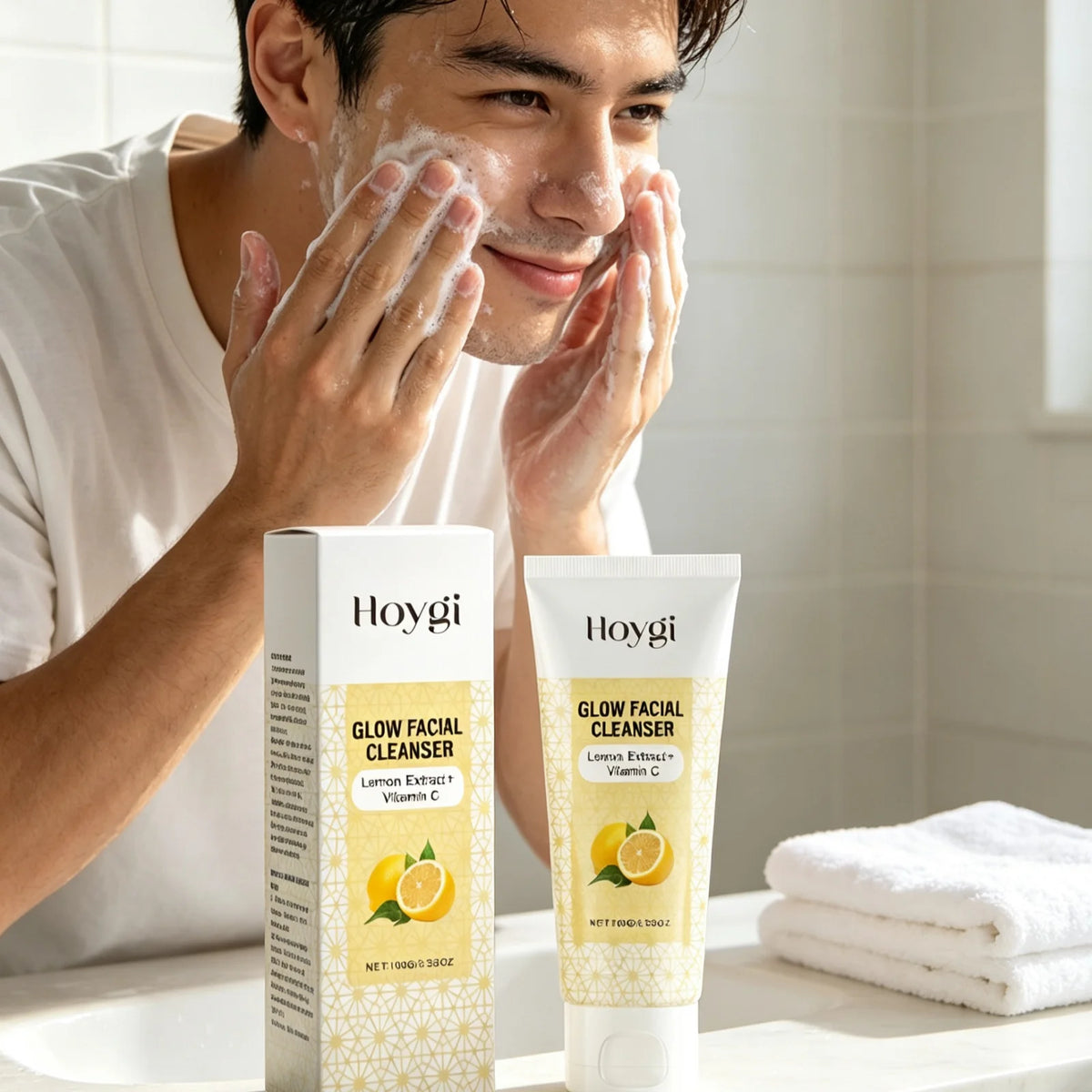 HOYGI Lemon Glow Facial Cleanser, 100 g