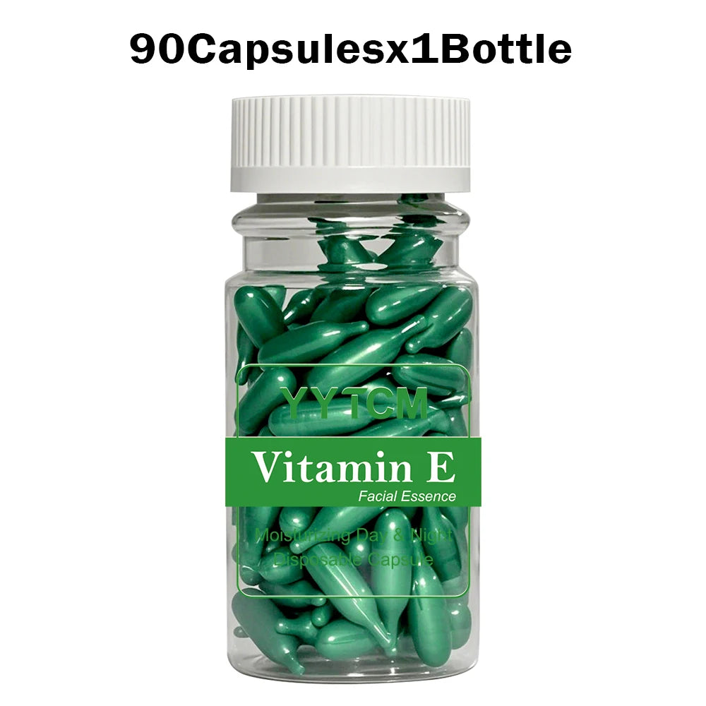 Vitamin E Facial Serum Capsules, 90 Capsules