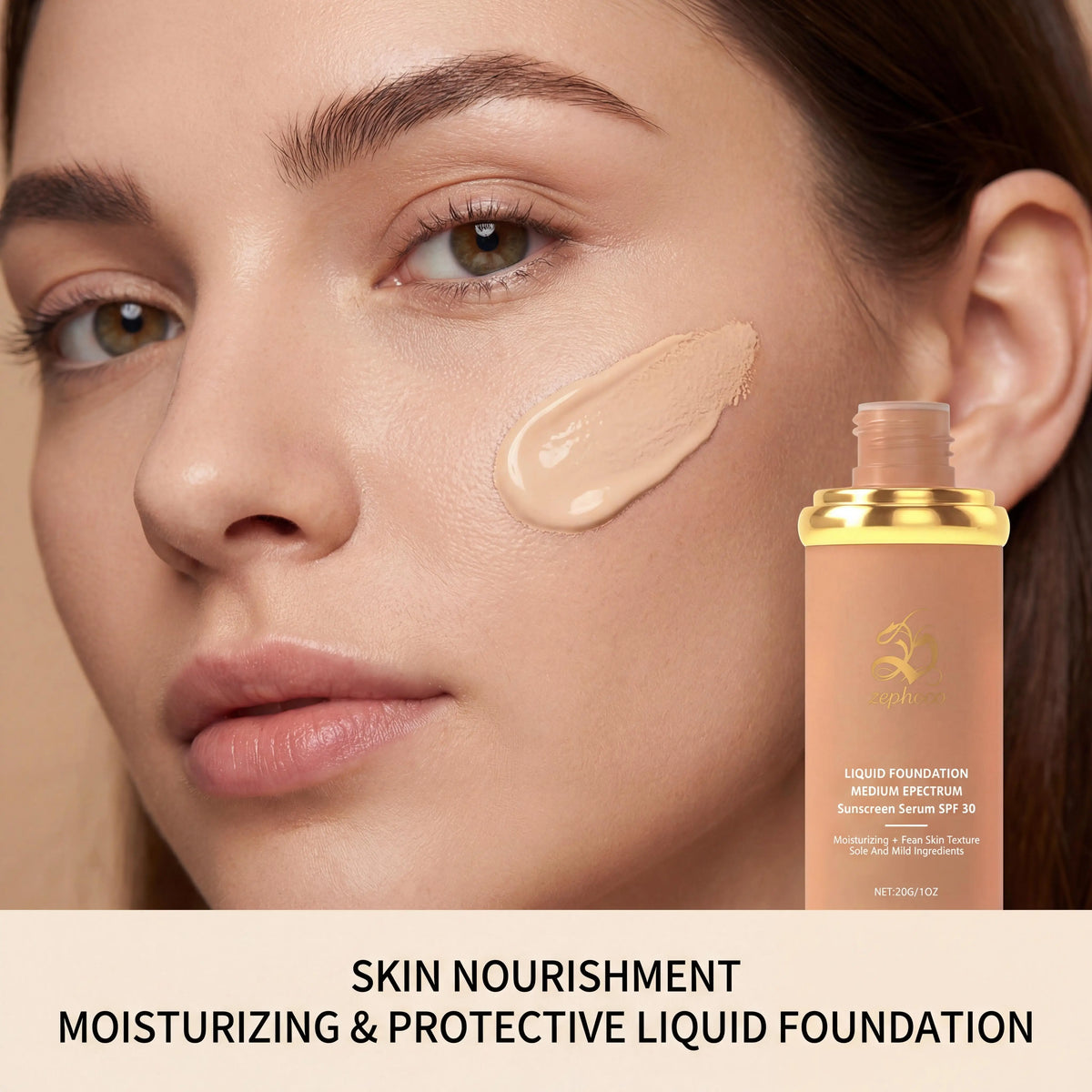 Zephoco Color-Changing Liquid Foundation SPF 50+