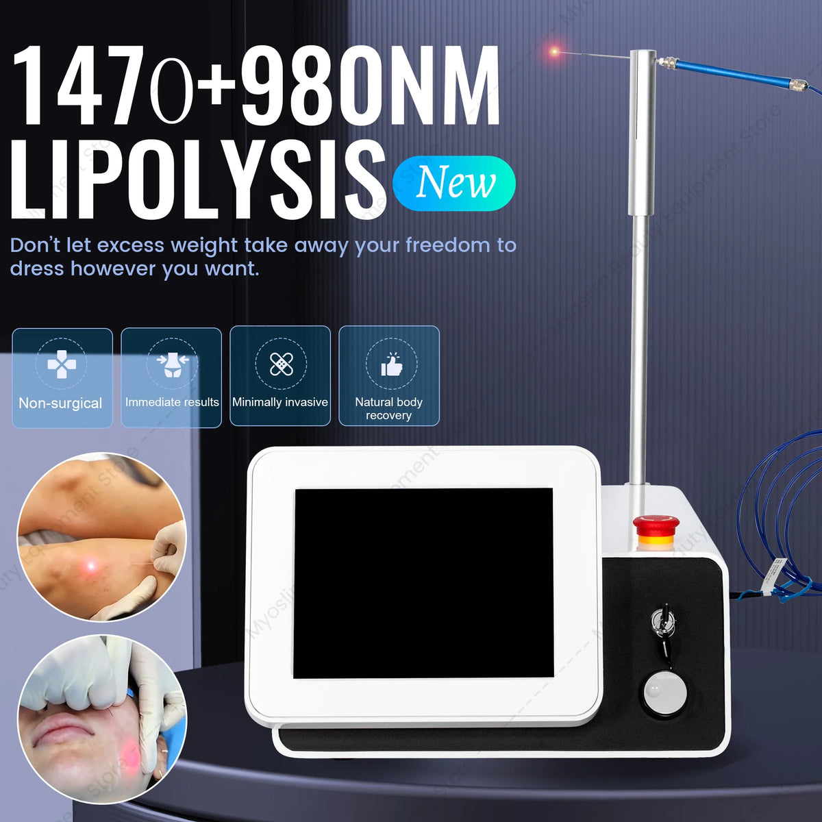 MYOSLIM 980nm and 1470nm Dual-Wavelength Laser Device