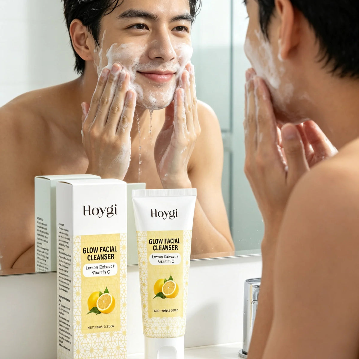 HOYGI Lemon Glow Facial Cleanser, 100 g