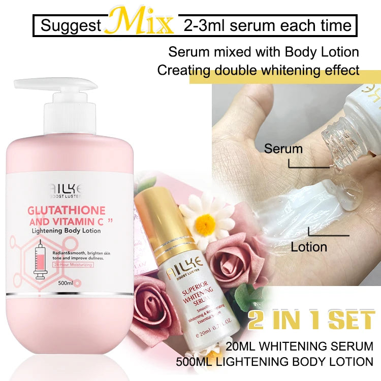 AILKE Glutathione and Vitamin C Body Care Set