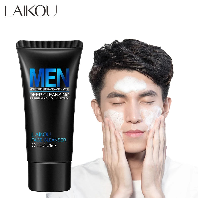 LAIKOU Men's Facial Cleanser, 50 g