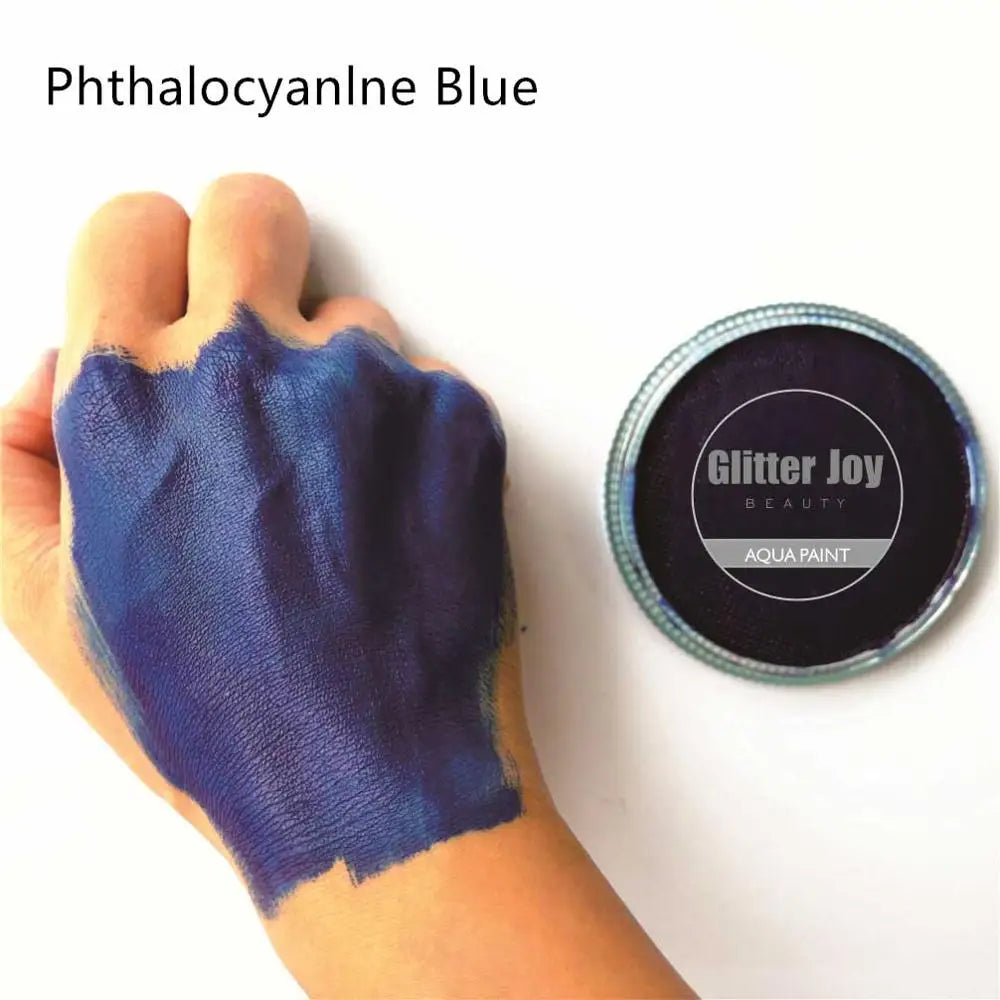 Phthalocyanine Blue Water-Activated Face and Body Paint, 30 g