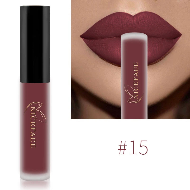NICEFACE Nude Liquid Lipstick, Velvet Matte