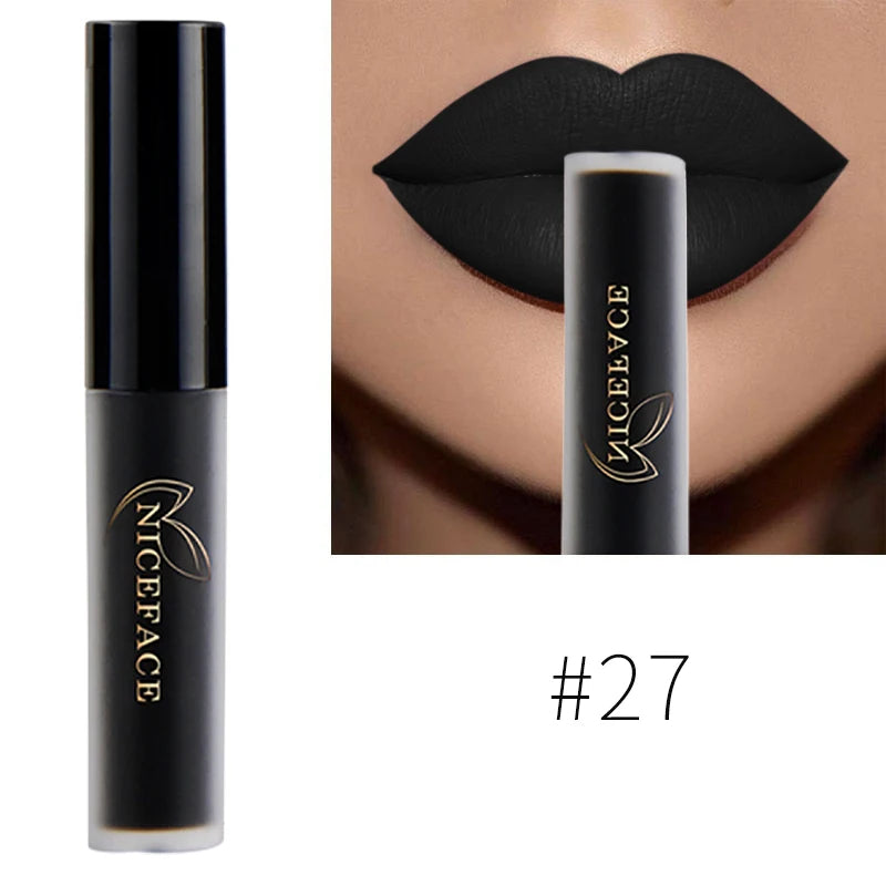 NICEFACE Nude Liquid Lipstick, Velvet Matte