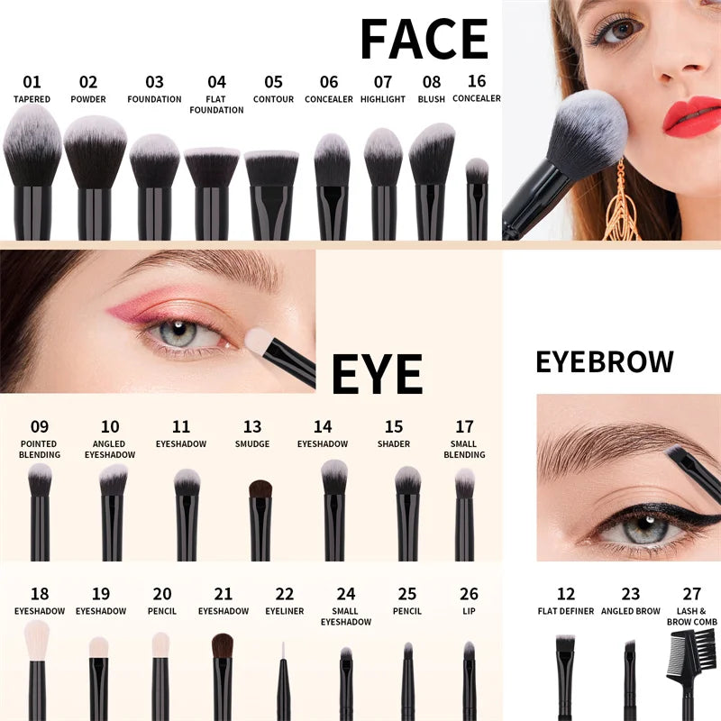 DUcare Makeup Brush Set, 8 to 32 Pieces