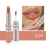 Dual-Ended Velvet Matte Lipstick and Lip Gloss