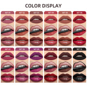 QIBEST 3-Piece Liquid Lip and Lip Liner Set