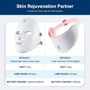 Foreverlily 7-Color LED Face and Neck Mask