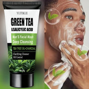 WaterIceLevin Green Tea and Salicylic Acid Men's Facial Cleanser, 60 g
