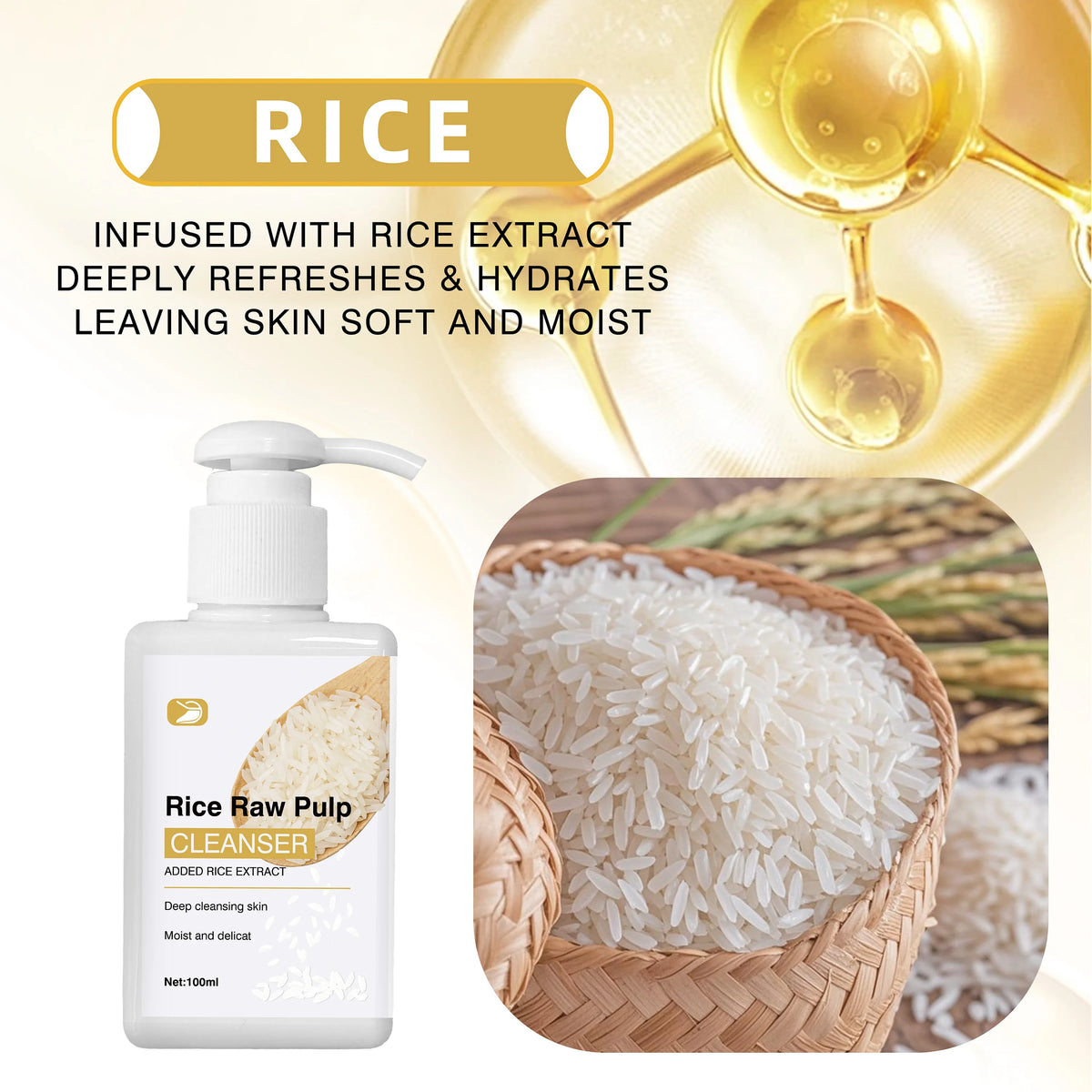 Ottilavie Rice Facial Cleanser
