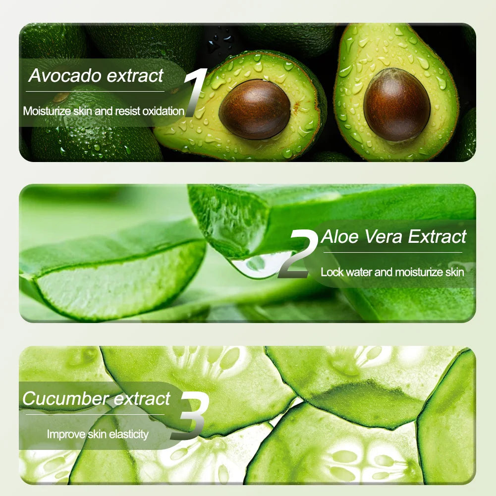 Avocado-Scented Makeup Removing Wipes, 80 Pieces
