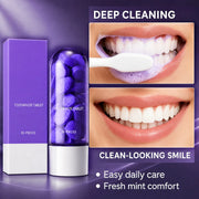 Purple Teeth Whitening Tablets, 30 Pieces