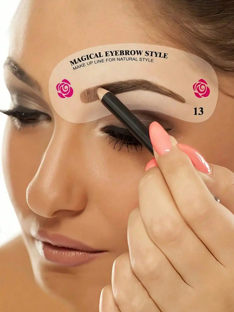 24-Piece Eyebrow Shaping Stencil Set