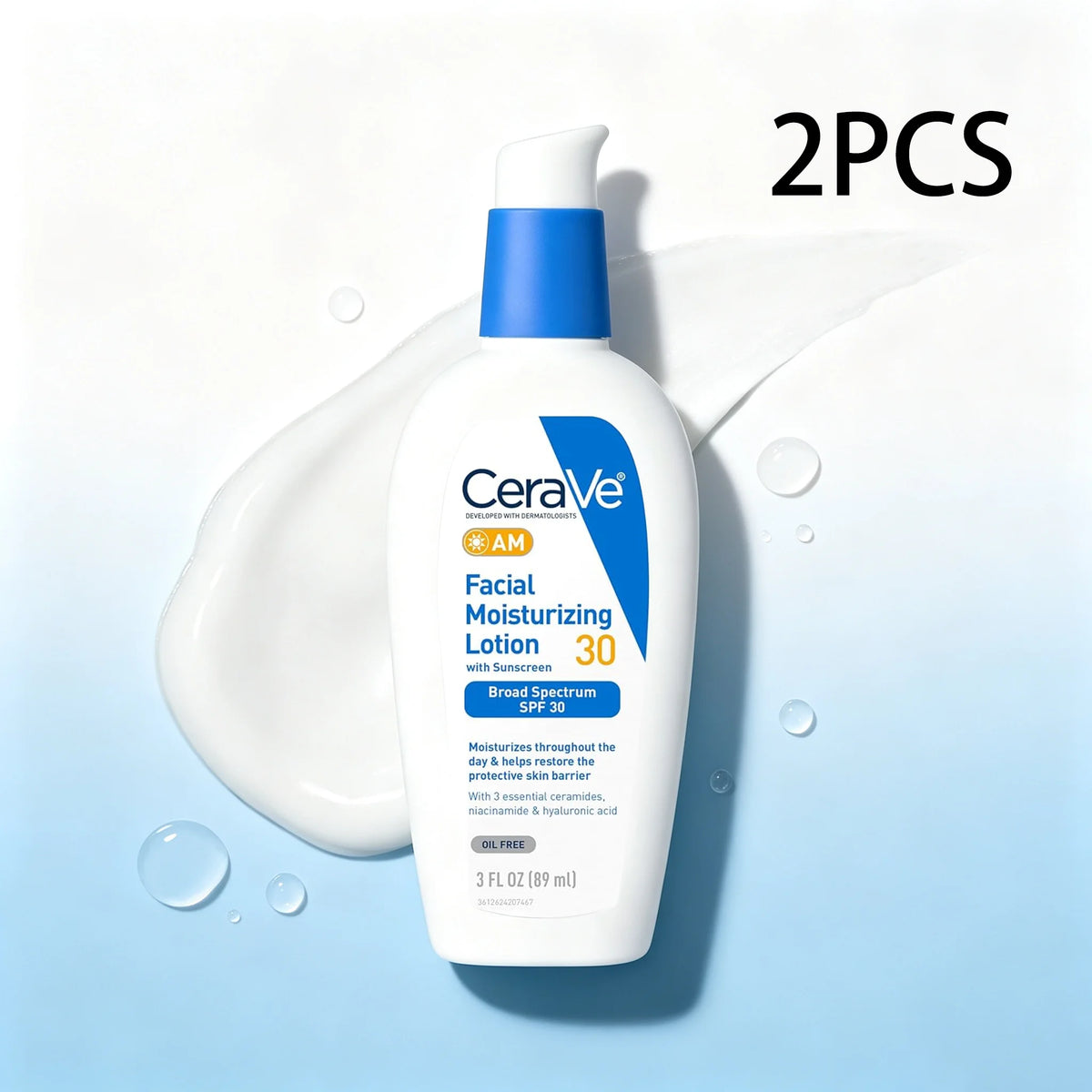 CeraVe AM Facial Moisturizing Lotion with SPF 30, 3 fl oz