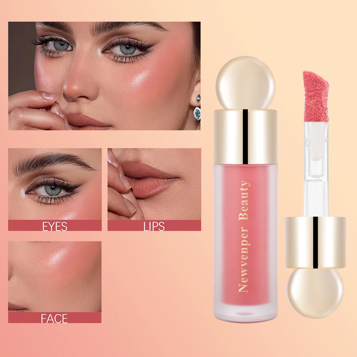 Liquid Highlighter, Blush and Contour Makeup