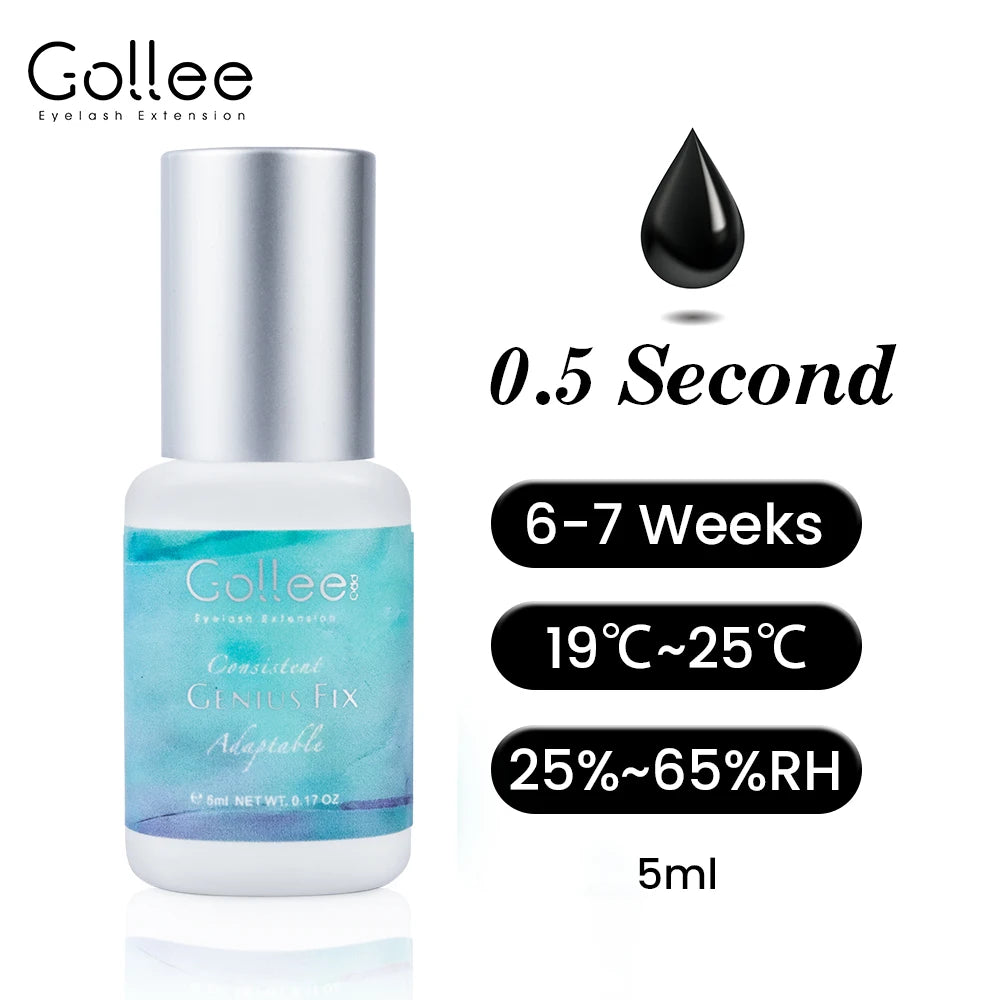 Gollee Eyelash Extension Adhesive, Fast-Drying