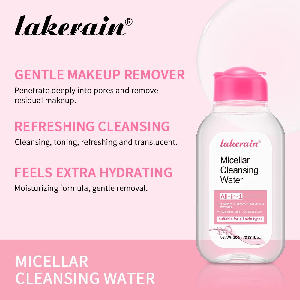 Micellar Water Facial Cleanser, 100ml
