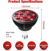ZONGKUNG 54W Red Light Therapy Lamp