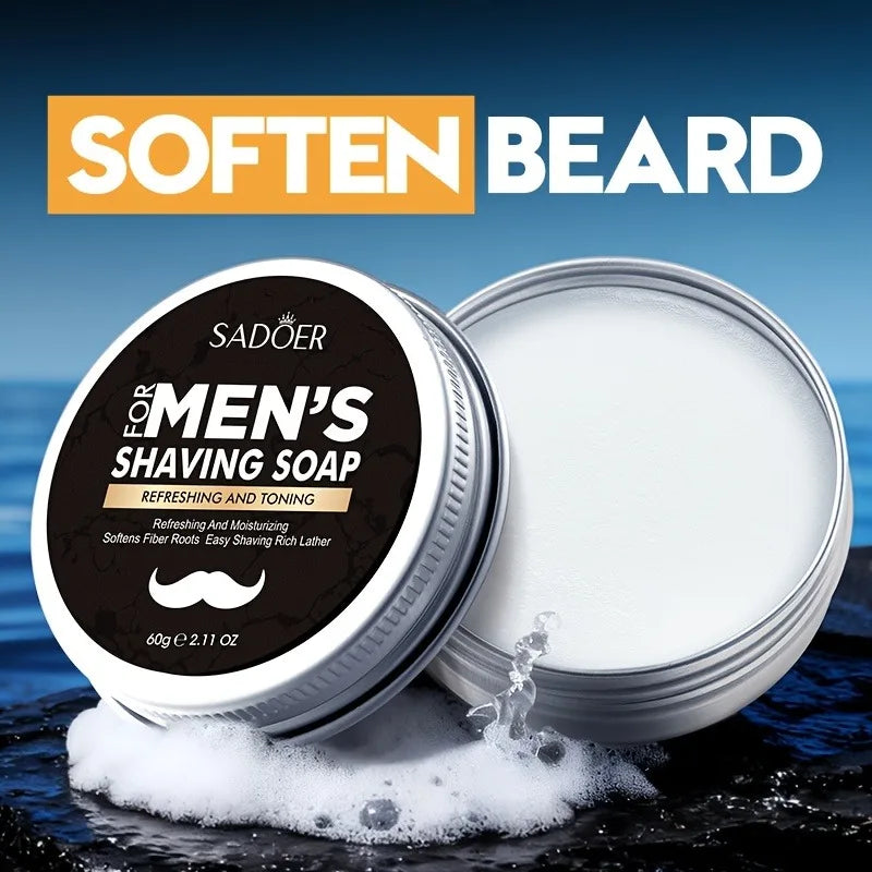 Men's Shaving Soap with Mint and Olive Oil, 60g