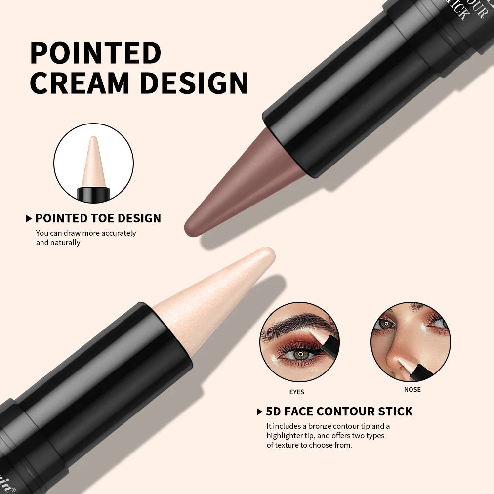 Dual-Ended Contour and Highlighter Stick
