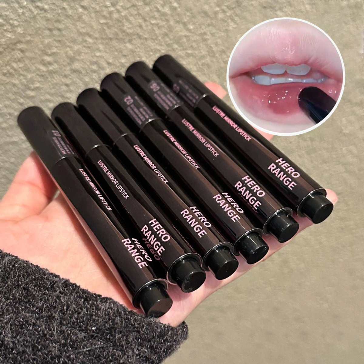 HERORANGE Push-Button Mirror Lipstick