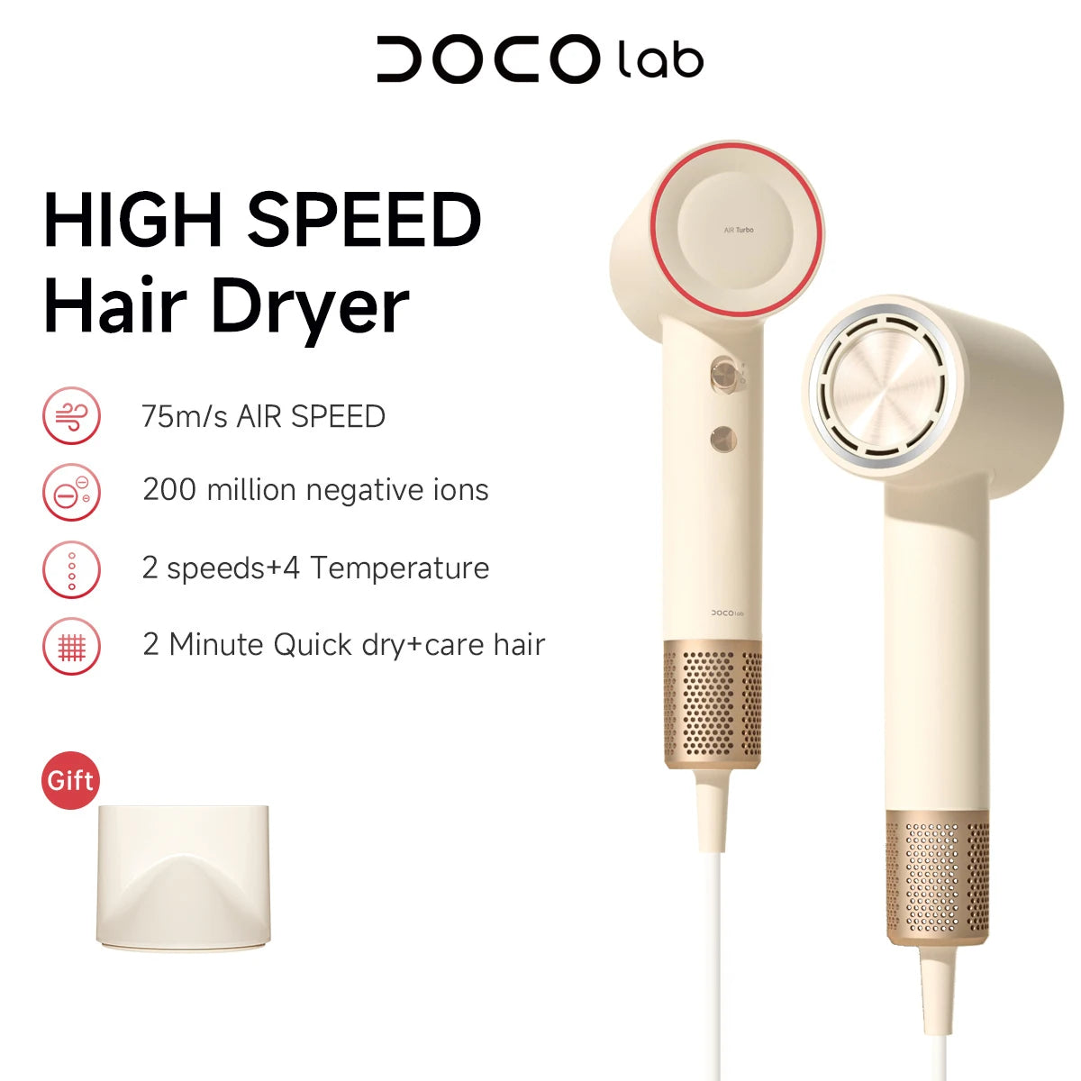 DOCO High-Speed Hair Dryer