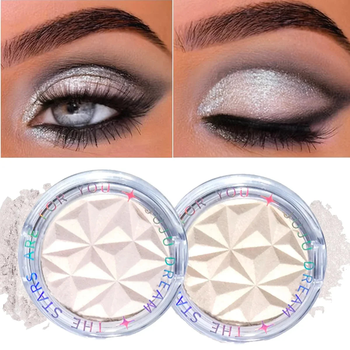 JUJU Dream 2-Color Shimmer Highlighter Palette
