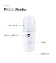 Portable Nano Facial Mister, USB Rechargeable