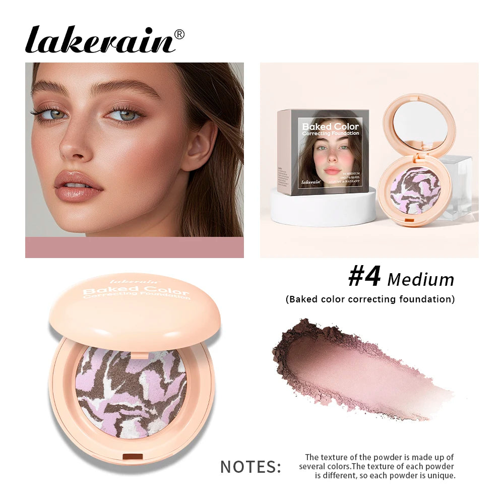 Demi-Matte Baked Color-Correcting Powder Foundation