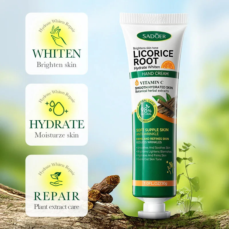 SADOER Licorice Root and Vitamin C Hand Cream, 30g