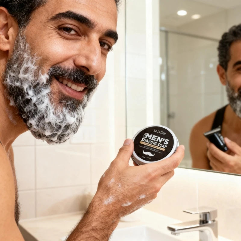 Men's Shaving Soap with Mint and Olive Oil, 60g