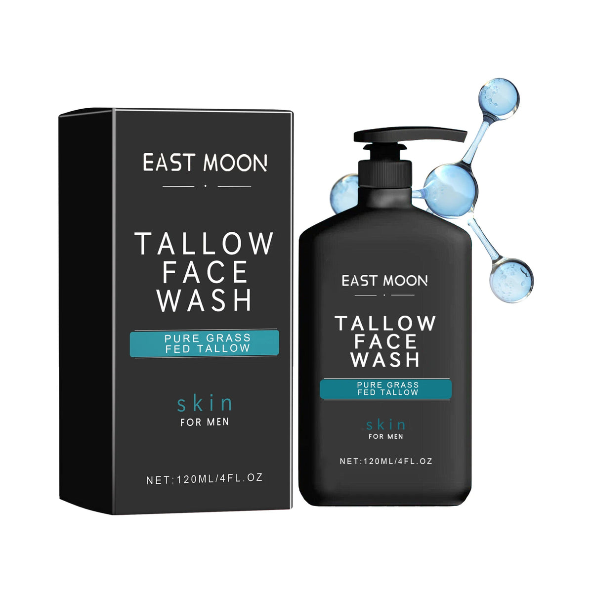 East Moon Men's Daily Facial Cleanser, 120 ml
