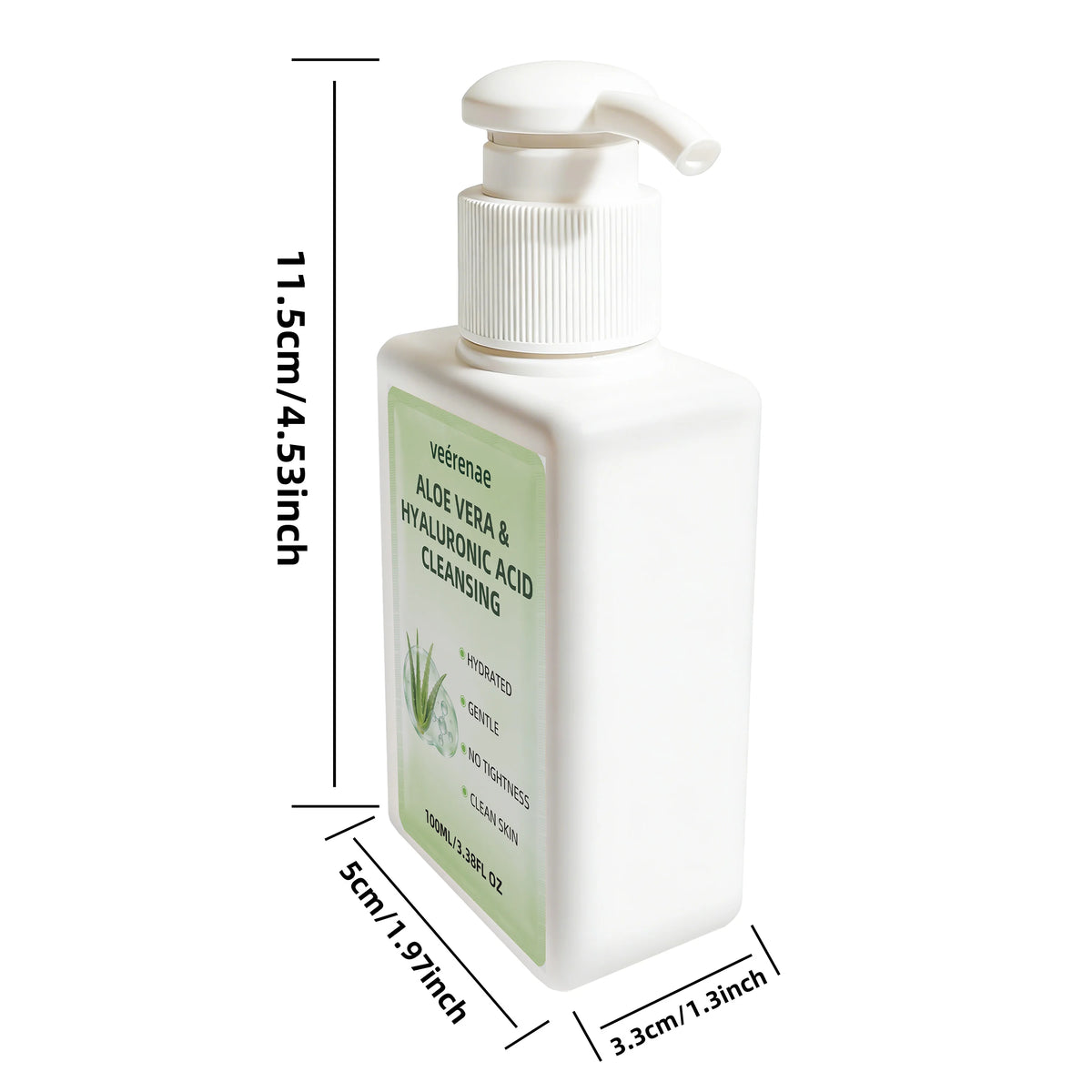 Veérenae Aloe Vera and Hyaluronic Acid Facial Cleanser