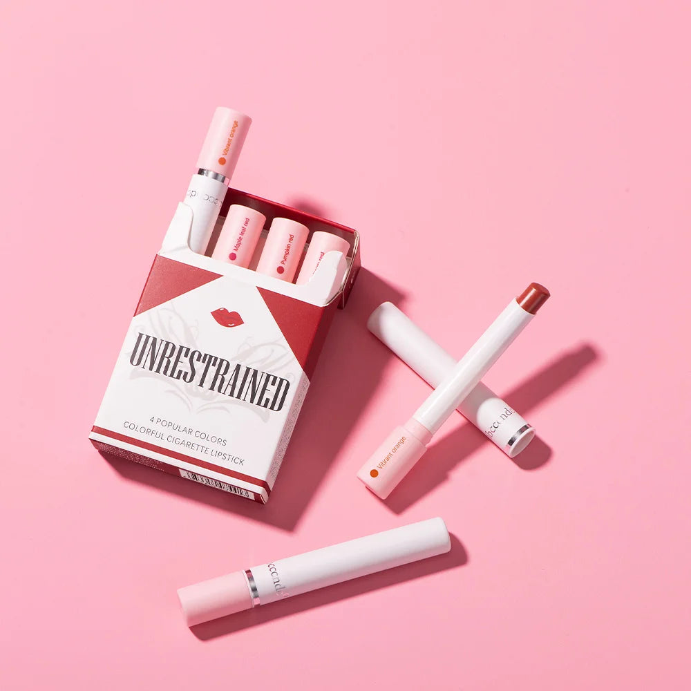 4-Piece Cigarette-Shaped Lipstick Set
